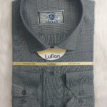 پیراهن مردانه آستین بلند تترون چهارخانه