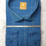 پیراهن مردانه آستین بلند تترون چهارخانه