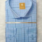 پیراهن مردانه آستین بلند تترون چهارخانه