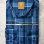 پیراهن مردانه آستین بلند تترون چهارخانه