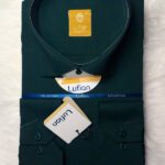 پیراهن تترون آستین بلند بروجرد سایز بزرگ سبز یشمی