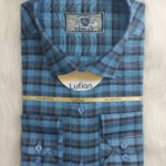 پیراهن مردانه آستین بلند تترون چهارخانه