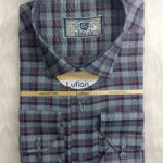 پیراهن مردانه آستین بلند تترون چهارخانه